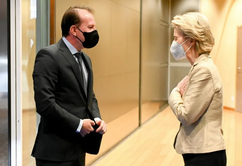 Președinta Comisiei Europene, Ursula von der Leyen, lauda Romania si progresele din PNRR, după întâlnirea cu premierul Cîțu