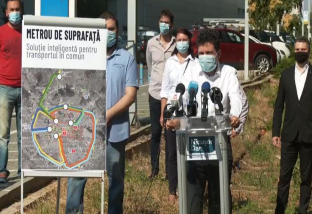 Nicușor Dan a prezentat proiectul metroului de suprafață pentru decongestionarea Bucureștiului