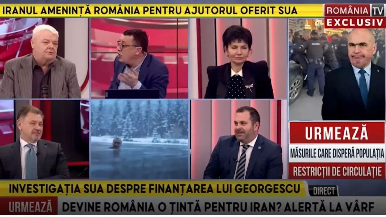 Circ la televiziunea fugarului Ghiță, Victor Ciutacu a fost contrazis în direct chiar de inviați, când a încercat să-l discrediteze pe Călin Georgescu - VIDEO