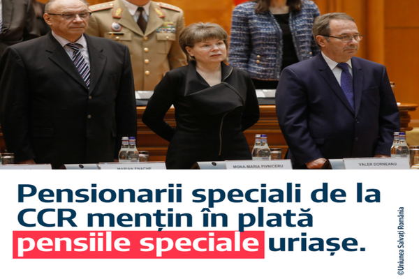 USR atacă dur Curtea Constituțională: Privilegiaţii sistemului vor continua să încaseze sume uriaşe nemeritate