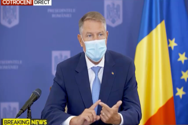 Klaus Iohannis: ”Capitala a depășit acel indice ALARMANT. Foarte multe județe sunt aproape de acest scenariu. Se impun RESTRICȚII”