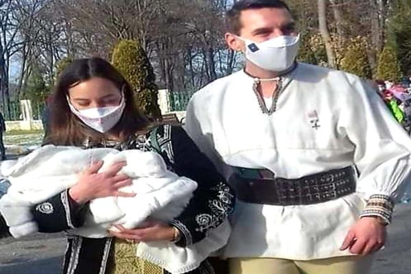 Fiica lui Nicolae al României, nepotul Regelui Mihai, a fost botezată