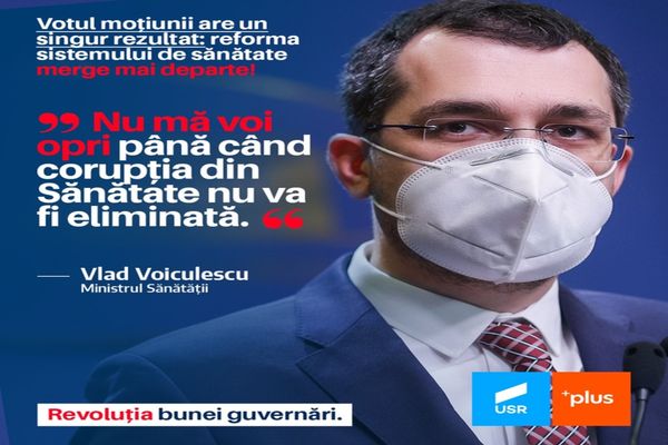 USR PLUS: Reforma sistemului de sănătate merge mai departe, indiferent de "încercările disperate" ale PSD de a pune piedici