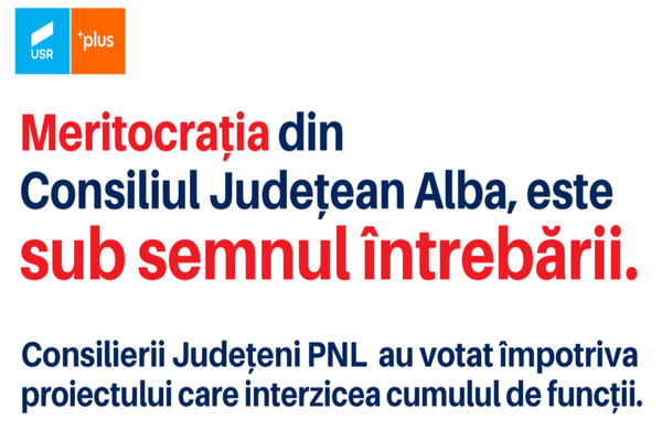 Claudiu NEMEȘ, consilier județean USR-PLUS: Meritocrația din Consiliul Județean Alba, sub semnul întrebării