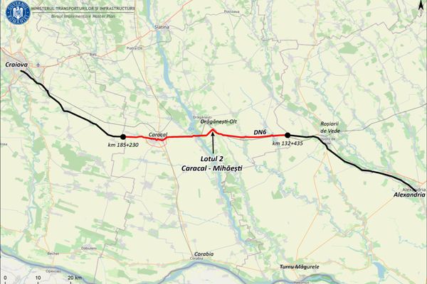 Ministerul Transporturilor: 12 oferte depuse pentru reabilitarea DN 6 Alexandria-Craiova, care trece prin sudul judeţului Olt