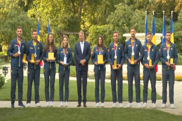 Klaus Iohannis i-a decorat pe sportivii români medaliați la Jocurile Olimpice de la Tokyo