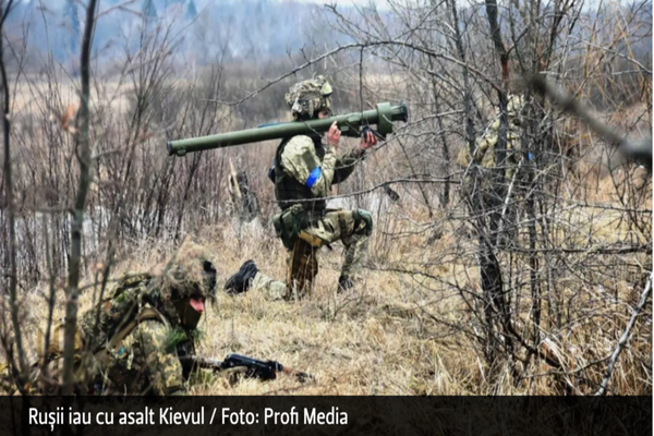 Rușii iau cu asalt Kievul. Sirenele au pornit iar - se așteaptă un nou bombardament. Cetățenii, trimiși în adăposturi